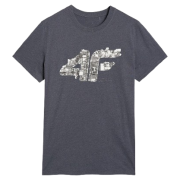 Camiseta de hombre 4F Tshirt M3132 gris MIDDLE GREY MELANGE