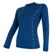 Camiseta funcional de mujer Sensor Merino Air 2022 azul Darkblue