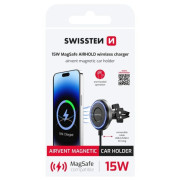 Soporte para coche Swissten 15W MagSafe AIRHOLD wireless charger