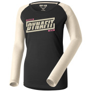 Camiseta de mujer Dynafit 24/7 W L/S Tee blanco/negro 7961 - overcast/0910