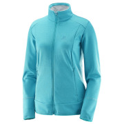 Sudadera de mujer Salomon Discovery Fz W azul DeepLagoonHeather