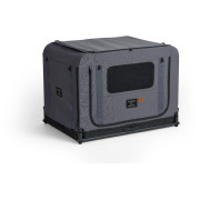 Jaula plegable para perros FikaGo Queen gris Grey