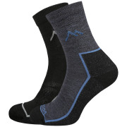Calcetines MOOA Merino Mountain 2-pack mix1 Mix 1 (black,navy)