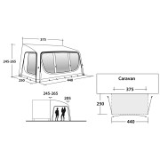 Carpa de autocaravana/furgoneta Outwell Ripple Motor 440SA M