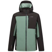 Chaqueta softshell de hombre Regatta Hewitts verde/verde claro DkFrstGr/Blk