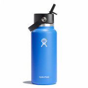 Botella térmica Hydro Flask Wide Flex Straw Cap 32 oz azul/gris cascade