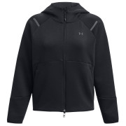 Sudadera funcional de mujer Under Armour Unstoppable Fleece FZ negro Black