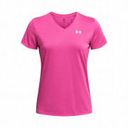 Camiseta funcional de mujer Under Armour Tech SSV - Solid rosa RebelPink/White