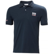 Camiseta de hombre Helly Hansen Messina Graphic Fitted Polo azul 599 NAVY