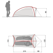Tienda ultraligera para 2 personas Vaude Ultralight Hogan 2P
