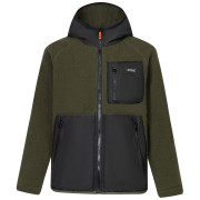 Sudadera para niños Regatta Munro Hybrid Jacket DarkKhak/Blk verde oscuro DarkKhak/Blk