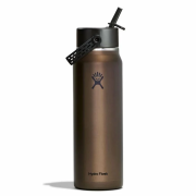 Termo Hydro Flask 32 Oz Lightweight Wide Flex Straw Cap marrón Obsidian