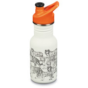 Botella para niños Klean Kanteen Classic Sport 355 ml blanco