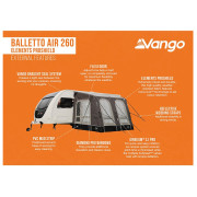 Carpa de autocaravana/furgoneta Vango Balletto Air 260 Elements ProShield