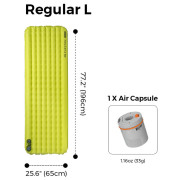 Colchoneta hinchable Flextail TINY Sleeping Pad R03 AVS - Regular Long 196 cm
