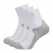 Calcetines MOOA Bamboo Active Mid 3-pack blanco/gris White/Grey