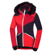 Chaqueta de esquí para mujer Northfinder Edith rojo/blanco 193redwhite