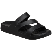 Pantuflas de mujer Crocs Getaway Strappy negro Black