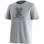Camiseta funcional de hombre Smartwool Men's Moose Mode Active Short Sleeve Gra gris