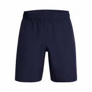 Pantalones cortos de hombre Under Armour Woven Wdmk Shorts azul oscuro MidnightNavy/White