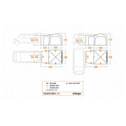 Carpa de autocaravana/furgoneta Vango Tailgate Hub II Low