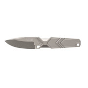 Cuchillo TB OUTDOOR Monobloc Knife Impact 127 Stainless Steel plata