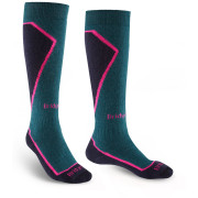 Medias de mujer Bridgedale Ski Midweight+ Women's azul/rosa petrol/navy/282
