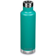 Botella térmica de acero inoxidable Klean Kanteen Insulated Classic Narrow 25oz (w/Pour Through Cap) turquesa blue