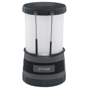 Lámpara de acampada Outwell Carnelian DC 1000 negro/blanco Blue Shadow