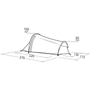 Tienda de campaña de senderismo Robens Cress 2 Pro