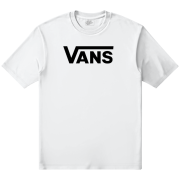 Camiseta de hombre Vans Classic Drop V SS Crew Tee-B blanco White/Black