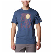 Camiseta de hombre Columbia Csc™ Seasonal Logo Tee azul oscuro Dark Mtn, Linear Drifts