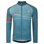 Maillot de ciclismo de hombre Dare 2b AEP Revolving L/S azul MedGrnWvePrt (R6X)