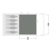 Alfombra para tienda Outwell Cozy Carpet Colorado 5 Air