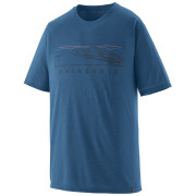 Camiseta de hombre Patagonia Men's Capilene Cool Trail Shirt - Stratapeaks azul Aquatic Blue