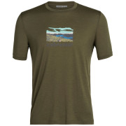 Camiseta de hombre Icebreaker Men Tech Lite II SS Tee Trailhead verde loden