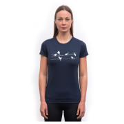 Camiseta funcional de mujer Sensor Merino Active Songbirds