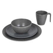 Vajilla Bo-Camp Tableware 100% Melamine Stone