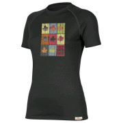 Camiseta funcional de mujer Lasting List negro