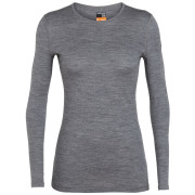 Camiseta de mujer Icebreaker W's 200 Oasis LS Crewe gris GritstoneHthr