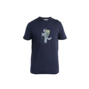 Camiseta de hombre Icebreaker Men Merino 150 Tech Lite SS Tee Tech Head azul oscuro Midnight Navy