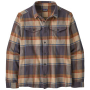 Camisa de hombre Patagonia M's Fjord Flannel Shirt gris/marrón Sunrise Ridge: Forge Grey