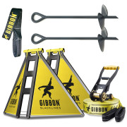 Slackline Gibbon Independence Kit Classic negro/amarillo