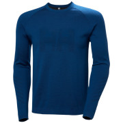 Camiseta funcional de hombre Helly Hansen Lifa Merino Knitevo Crew azul 507 Dark Blue