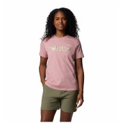 Camiseta de mujer Columbia Boundless Beauty™ Logo Short sleeve Tee rosa/amarillo Eraser Pink, Outback Critters
