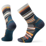 Calcetines Smartwool Hike Light Cushion Panorama Crew gris/naranja Charcoal