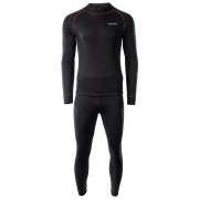 Ropa interior térmica para hombre Hi-Tec Sorin Set negro/rojo Black / Merlot