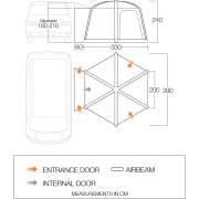 Carpa de autocaravana/furgoneta Vango HexAway Pro Air Low