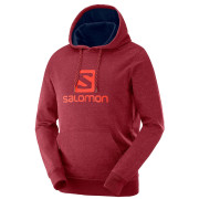 Sudadera de hombre Salomon Logo Hoodie M rojo BikingRed