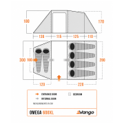 Tienda de campaña Vango Omega 600XL